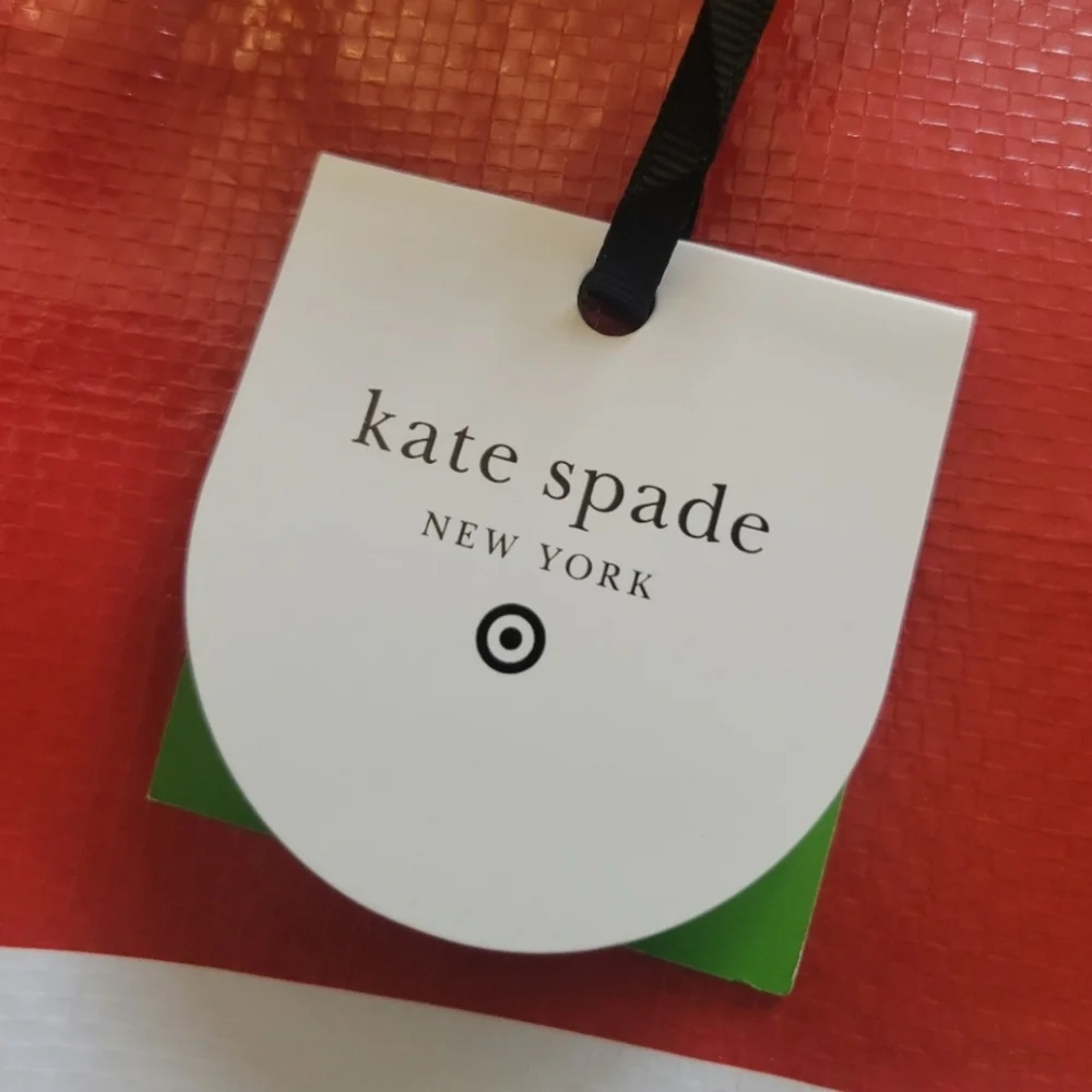 NWT Kate Spade × Target Reusable Large Tote Bag Red & White Limited Edition NEW